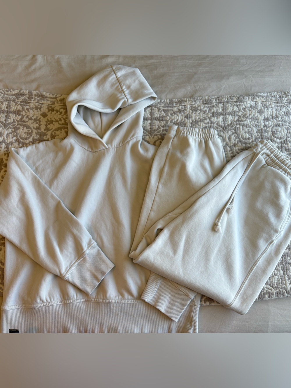H&M Cream Hoodie & Joggers Set